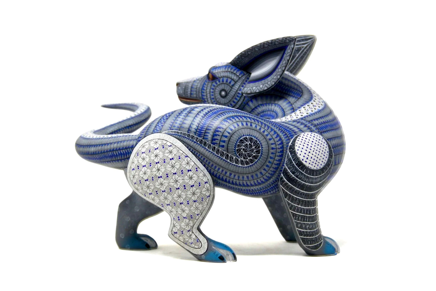 Painted Wooden Xolo Sculpture