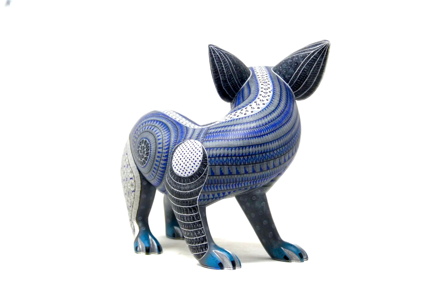 Painted Wooden Xolo Sculpture