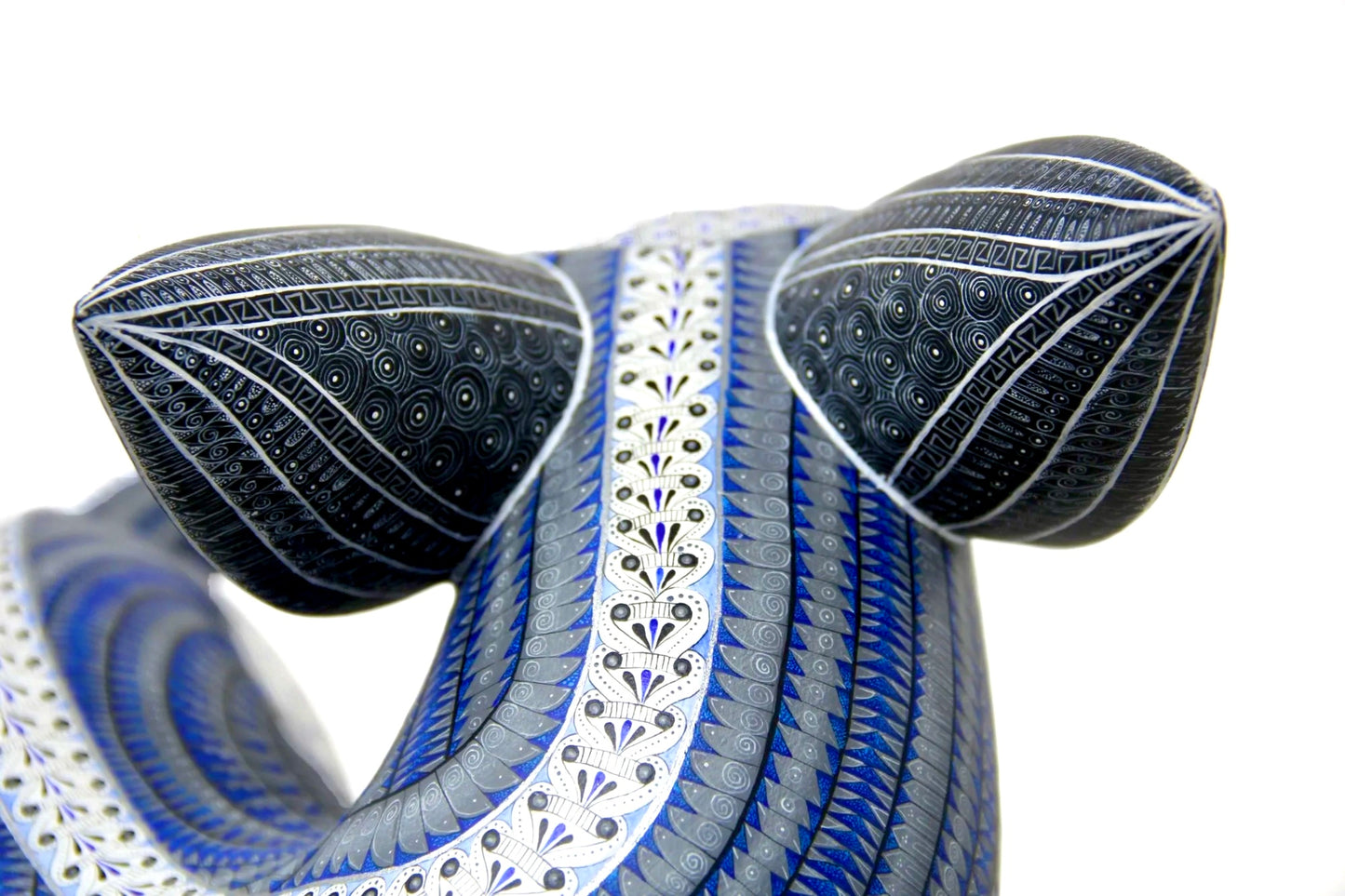 Painted Wooden Xolo Sculpture