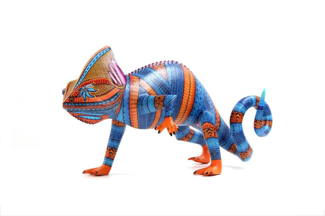 Sunset Chameleon Alebrije