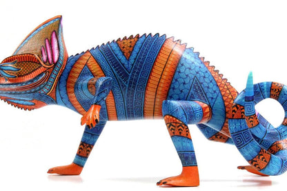 Sunset Chameleon Alebrije