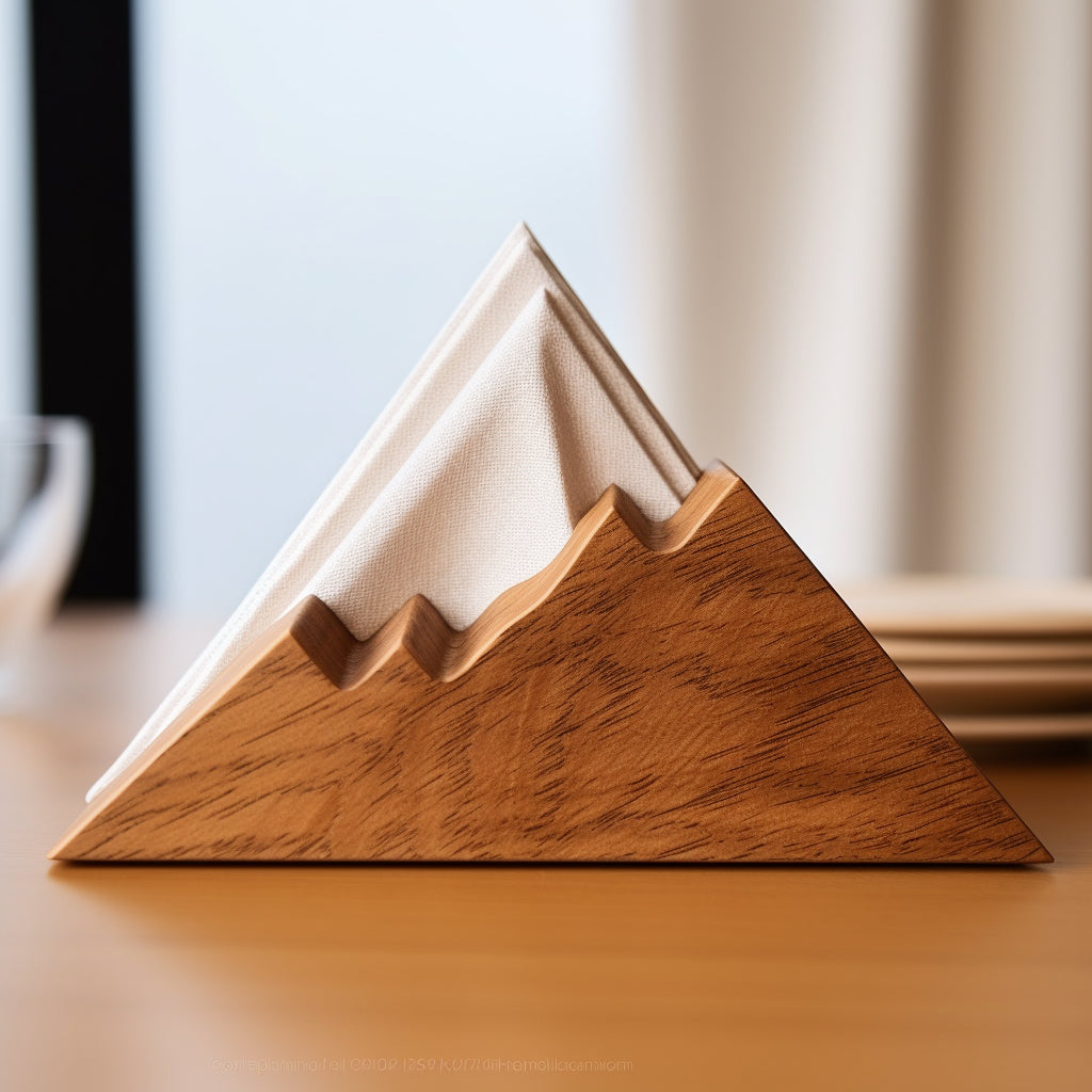 Wooden Mountain Napkin Holder