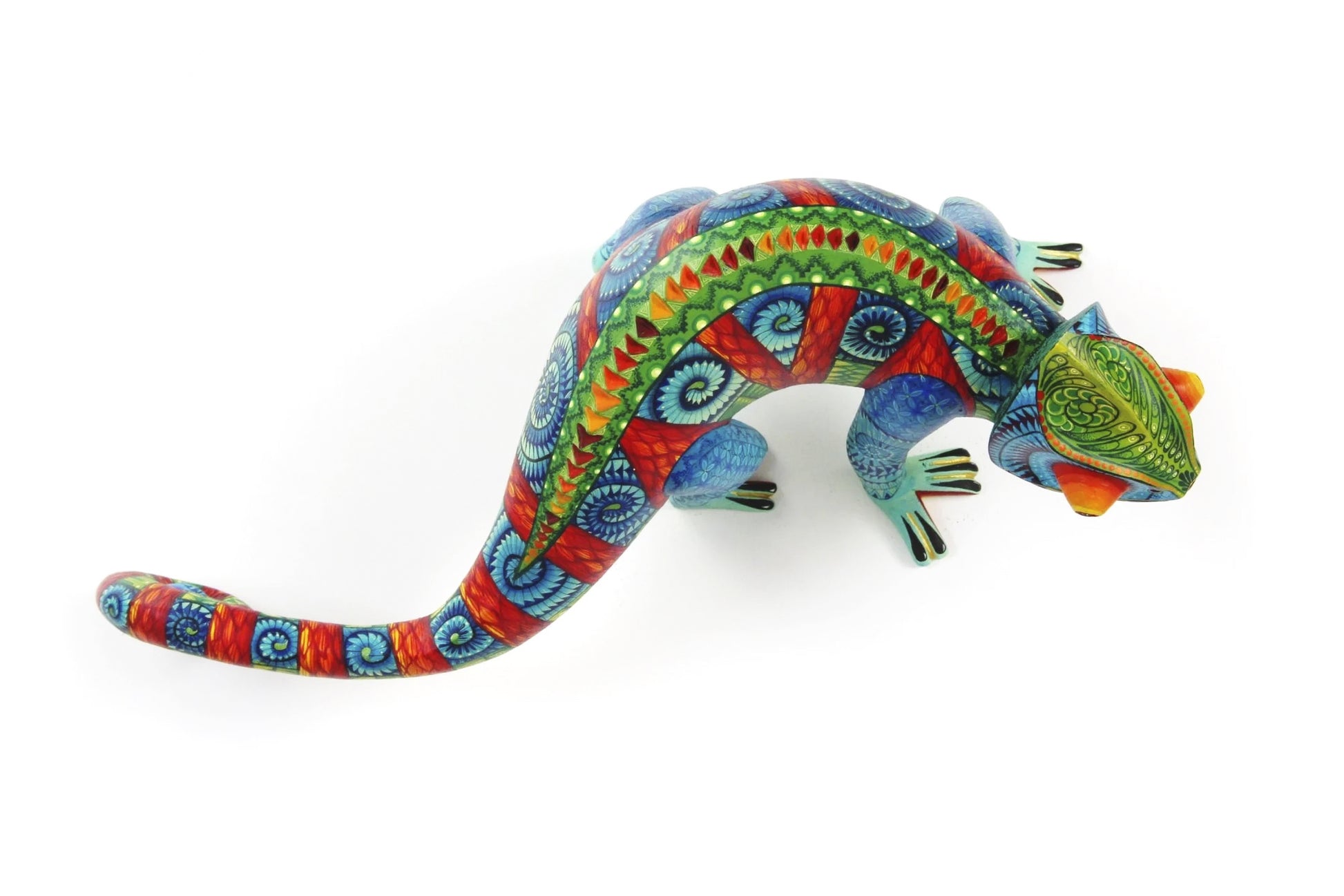 Painted Chameleon Sculpture