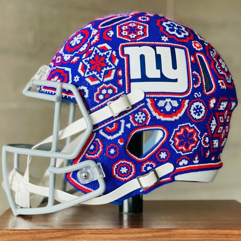 Beaded New York Giants Helmet