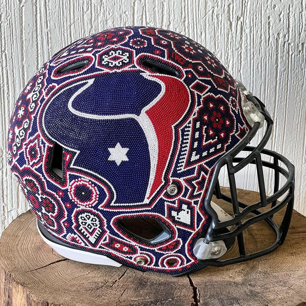 Beaded Houston Texans Helmet