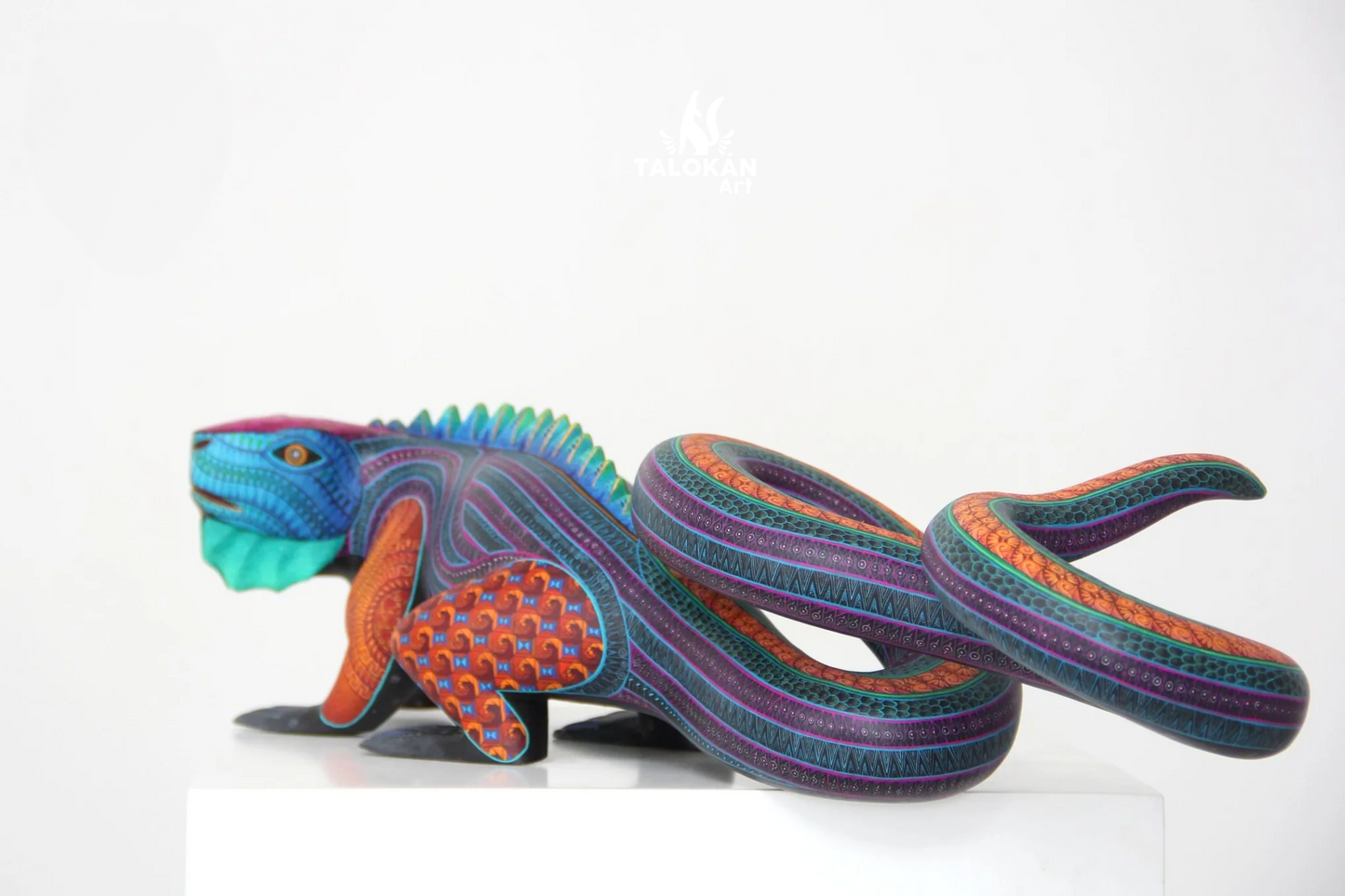 Mayan Iguana Alebrije