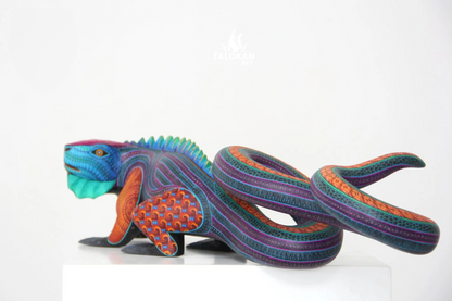 Mayan Iguana Alebrije