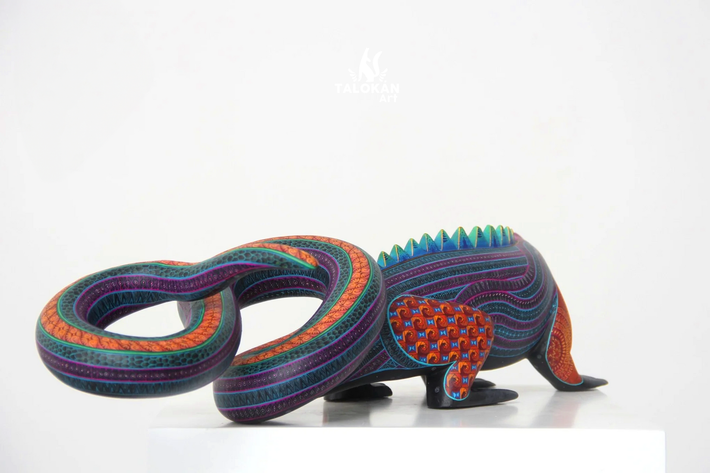 Mayan Iguana Alebrije