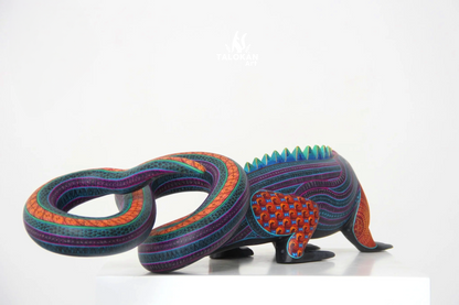 Mayan Iguana Alebrije