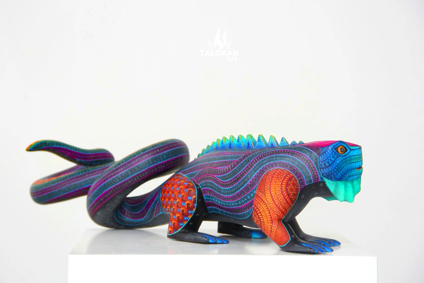 Mayan Iguana Alebrije