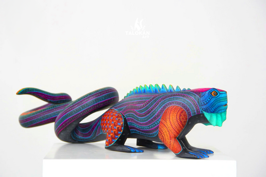 Mayan Iguana Alebrije