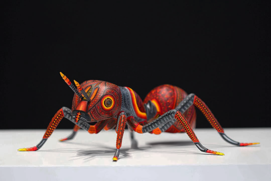 colorfull ant sculpture, art, folk art