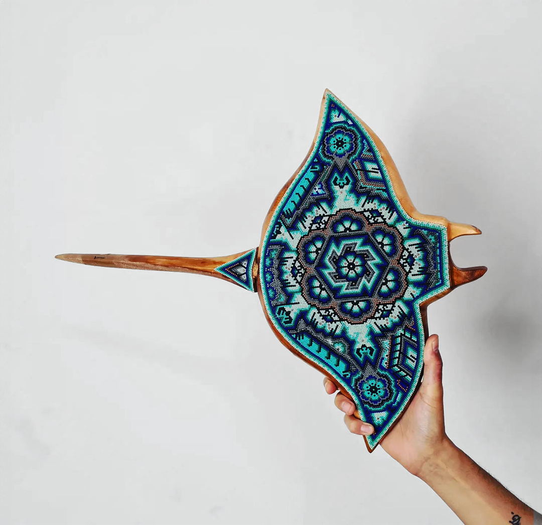 Manta Ray | Huichol Art