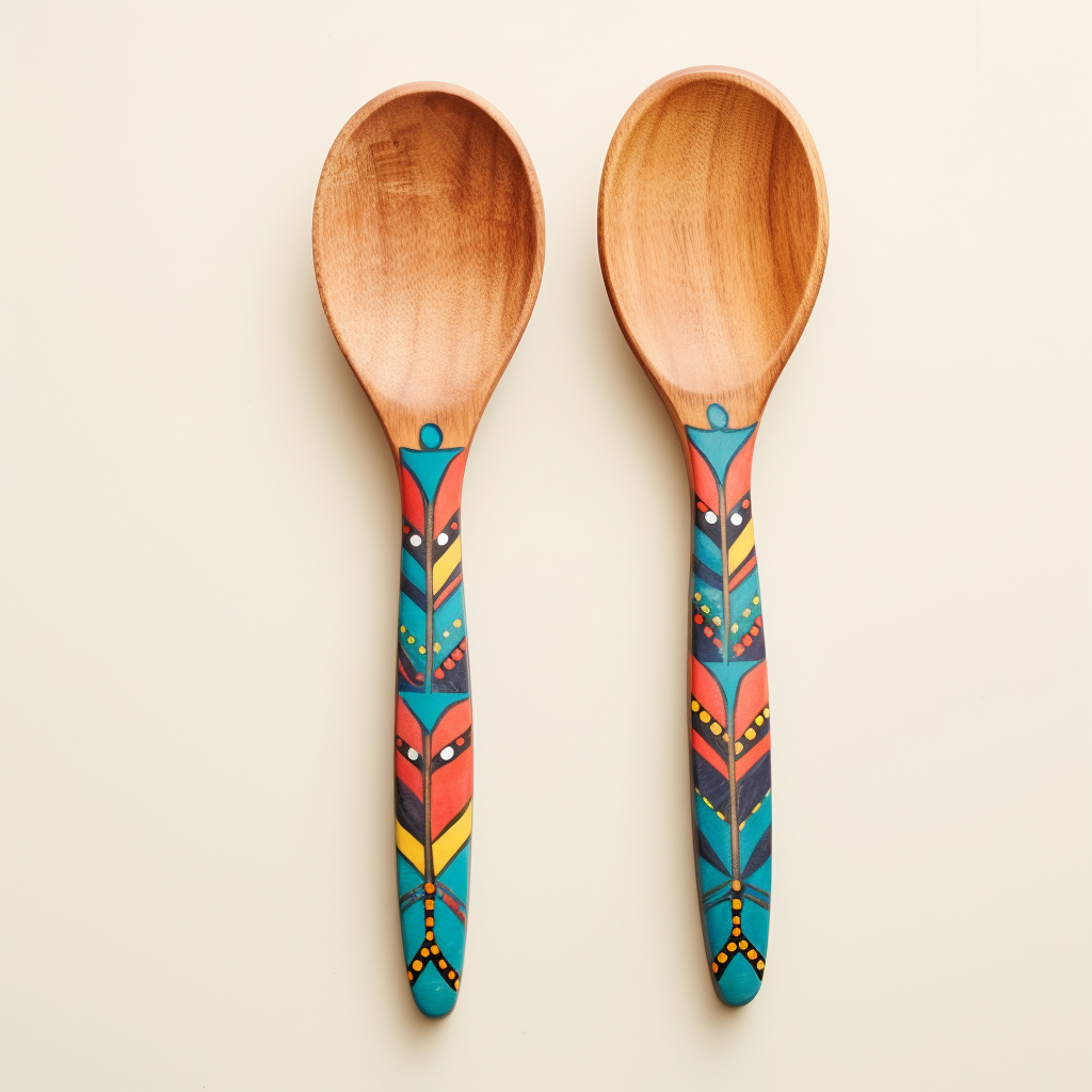 Painted Wooden Spoons