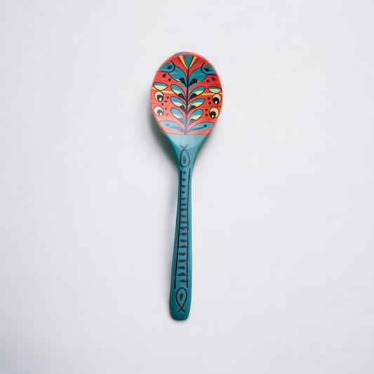 painted wooden spoon