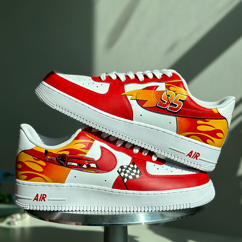 Cars mcqueen custom sneakers