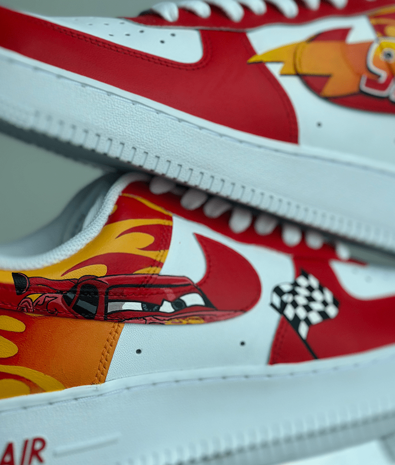 Cars mcqueen custom sneakers