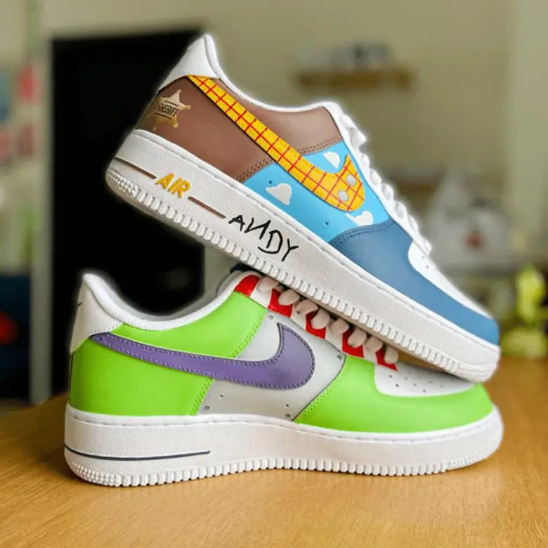 handpainted Toy Story custom sneakers