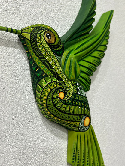 Green Hummingbird Alebrije