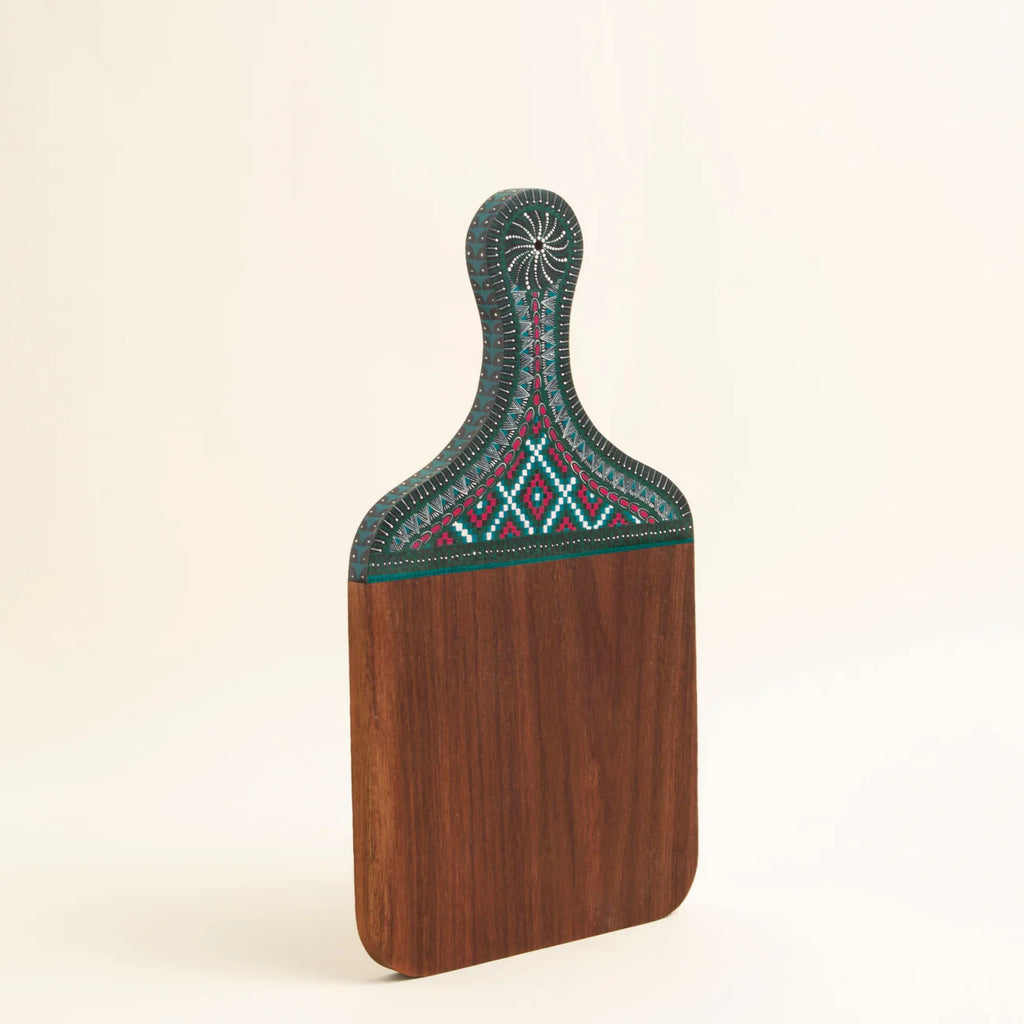 painted wooden serving board, Mexican Indigenous Crafts 