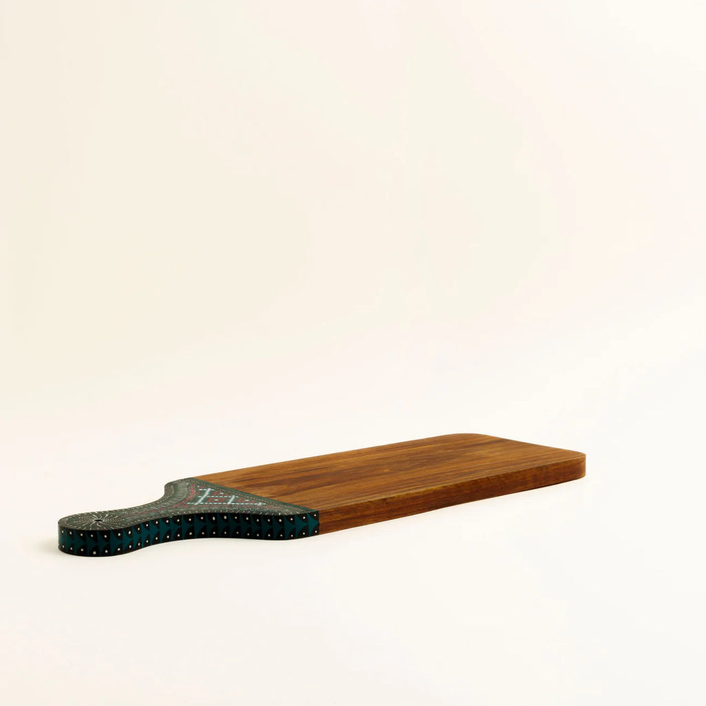 painted wooden serving board, Mexican Indigenous Crafts 