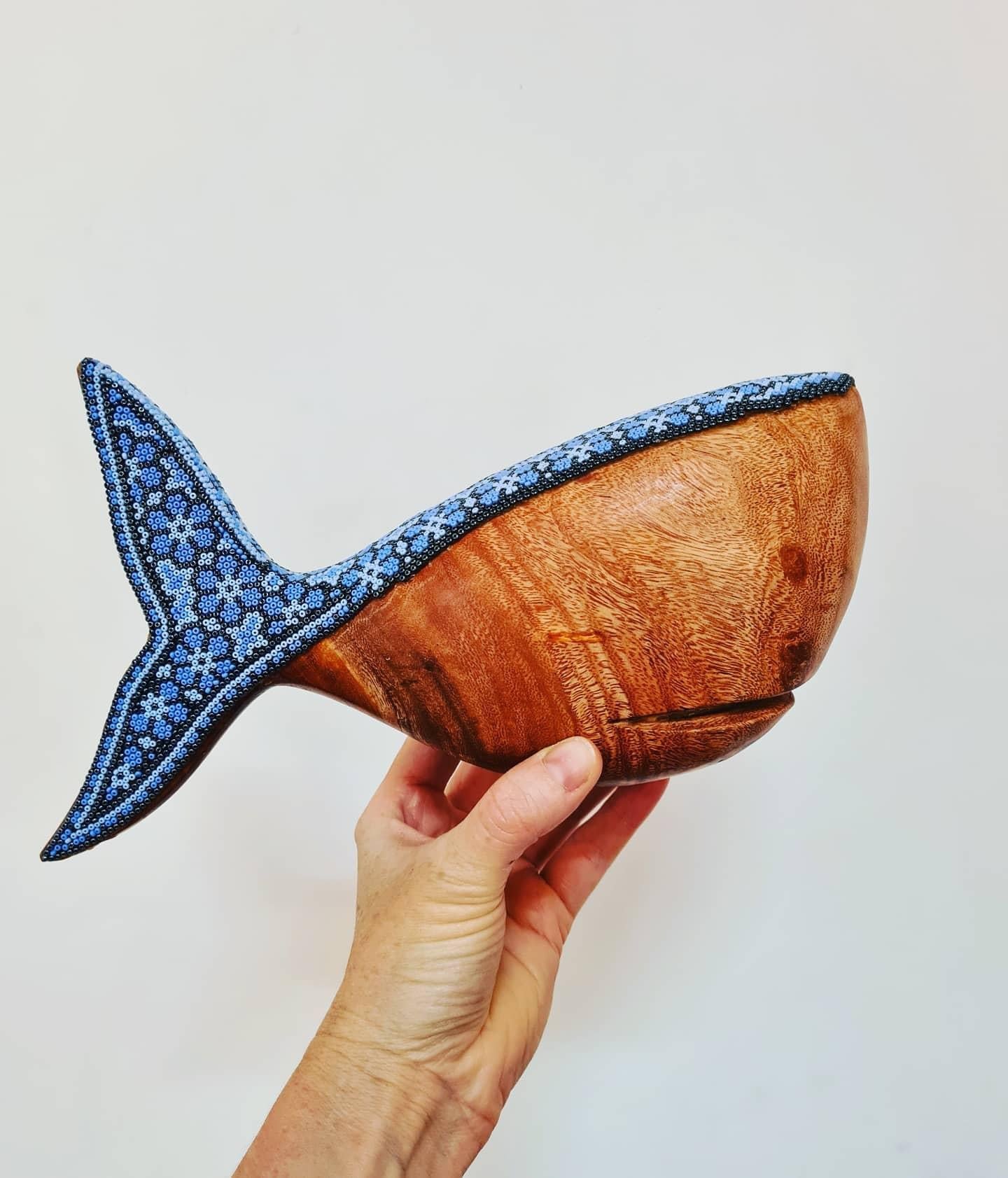 Mini Fish Alebrije Handcarve Wood Decoration Figure