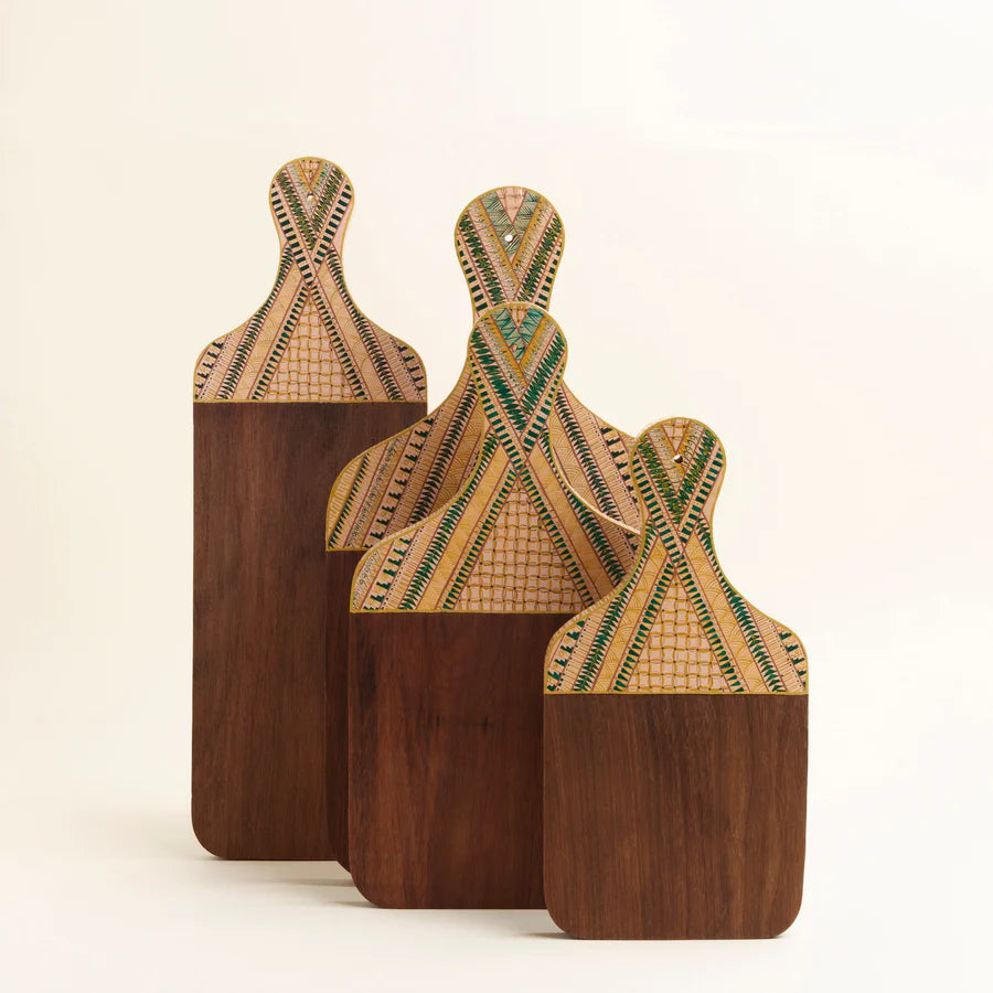 painted wooden serving boards