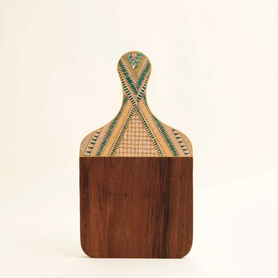 mexican crafts, painted wooden serving boards