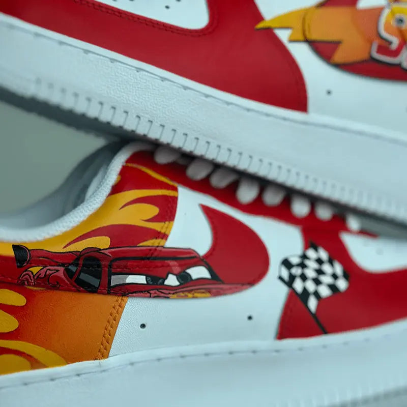 handpainted lightning mcqueen sneakers