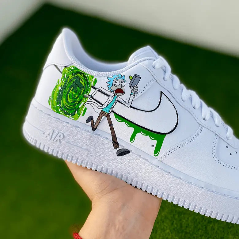 handpainted rick & morty sneakers