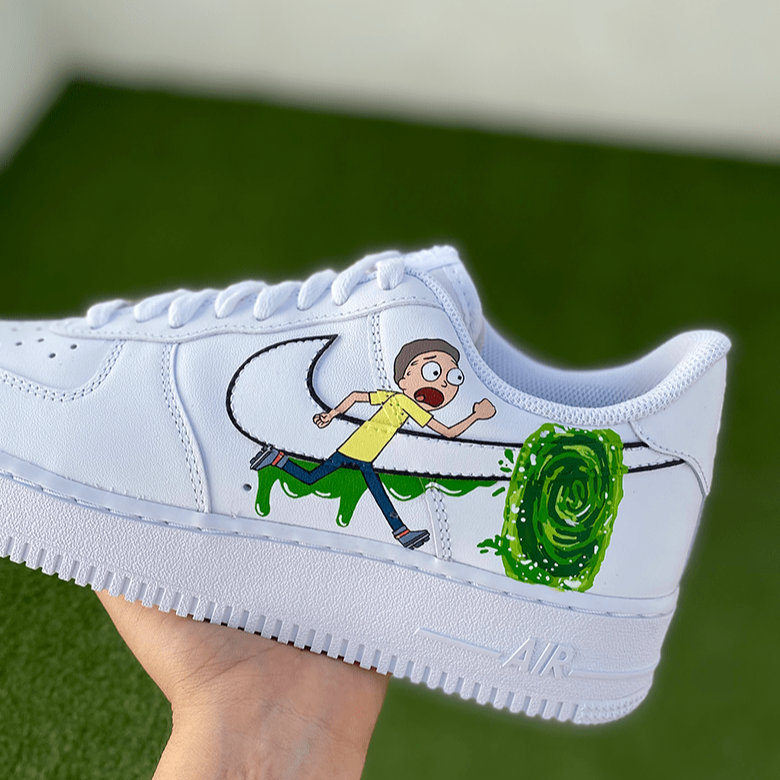 Rick and Morty Sneakers Custom Sneakers Handpainted Talokan Art